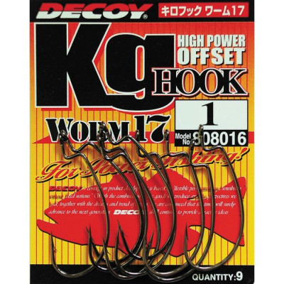 Гачок Decoy Worm17 Kg Hook 06 (9 шт/уп) (1562.01.54)