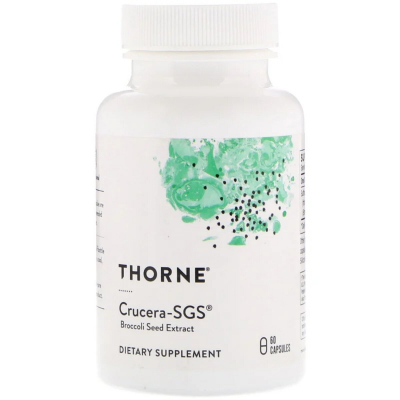 Трави Thorne Research Екстракт насіння Брокколі, Crucera-SGS, 60 капсул (THR-66001)