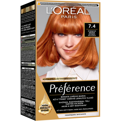 Фарба для волосся L'Oreal Paris Preference 74 - Інтенсивний мідний (3600521410370)