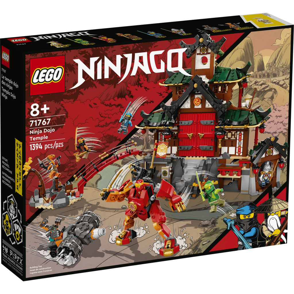 Конструктор LEGO NINJAGO Храм-додзе ніндзя 1394 деталей (71767)