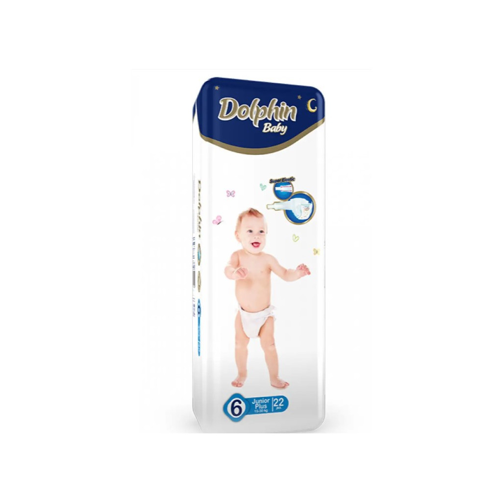 Підгузок Dolphin Junior Plus 15-30 кг 22 шт (8680131203413)