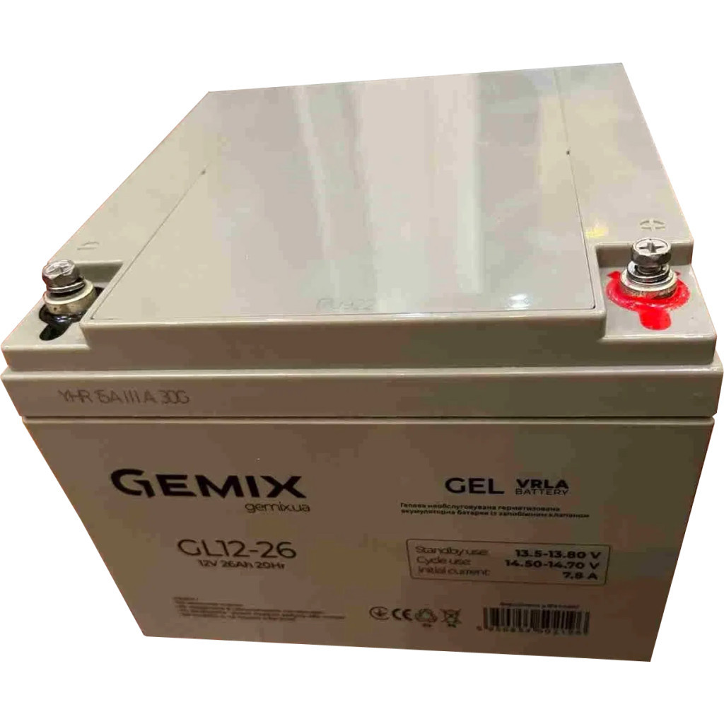 Батарея до ДБЖ Gemix GL 12V 26Ah (GL12-26 gel)