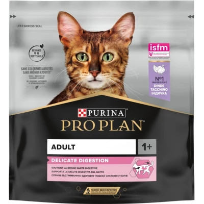 Сухий корм для кішок Purina Pro Plan Delicate Adult 1+ з індичкою 400 г (7613033568671)