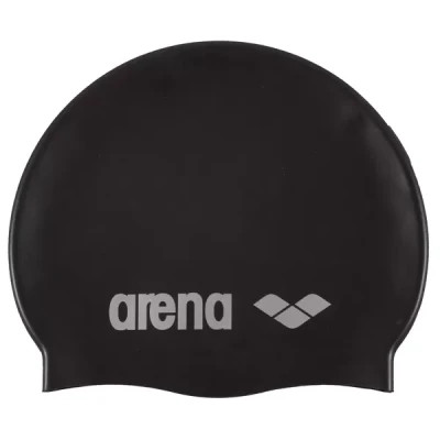 Шапка для плавання Arena Classic Silicone 91662-055 чорний Уні OSFM (3468333887410)