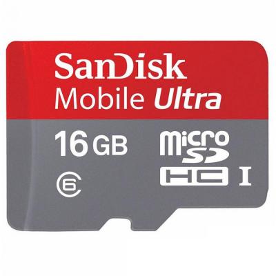 Карта пам'яті SanDisk 16GB microSDHC Class 10 UHS-I (SDSDQUAN-016G-G4A)