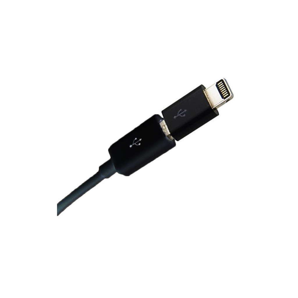 Дата кабель USB 2.0 AM to Lightning + Micro 5P Mobiking (31968)