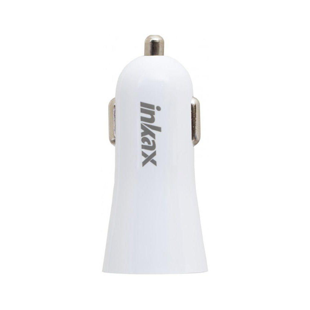 Зарядний пристрій Inkax CD-29 Car charger + Micro cable 2USB 2.4A White (F_72211)