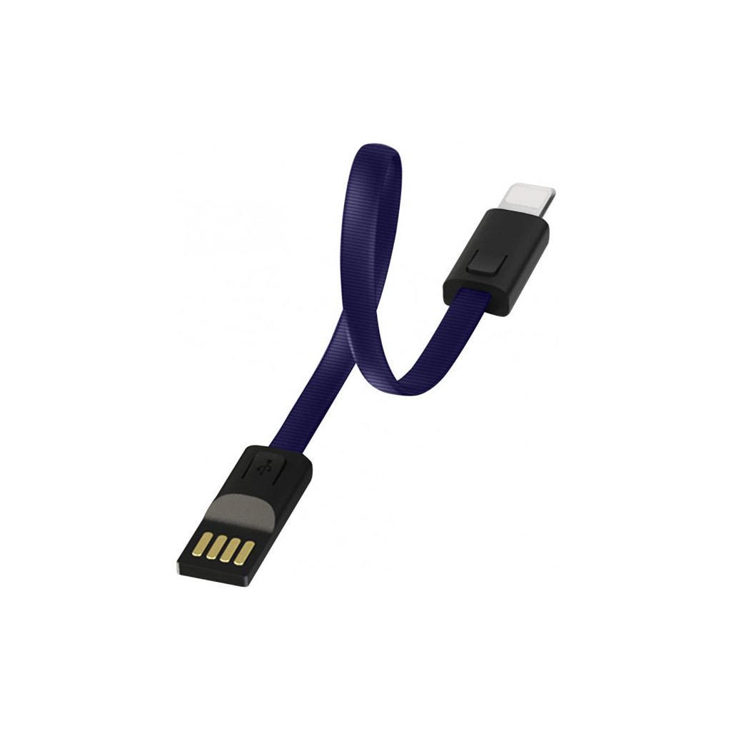 Дата кабель USB 2.0 AM to Lightning 0.22m blue ColorWay (CW-CBUL021-BL)