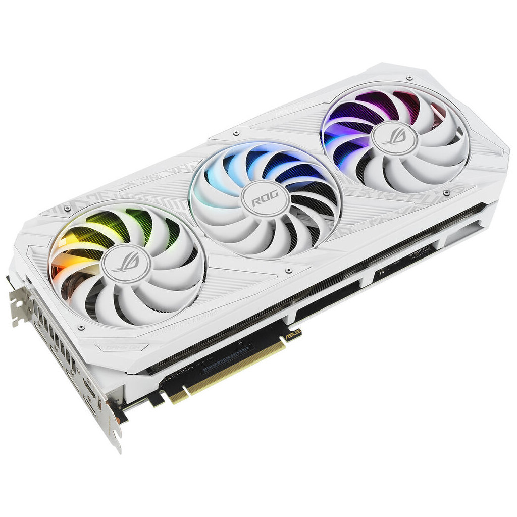 Відеокарта ASUS GeForce RTX3090 24Gb ROG STRIX OC WHITE (ROG-STRIX-RTX3090-O24G-WHITE)