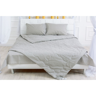 Ковдра MirSon антиалергенна Літня з Eco-Soft №2339 Light Gray 110x140 (2200003027600)