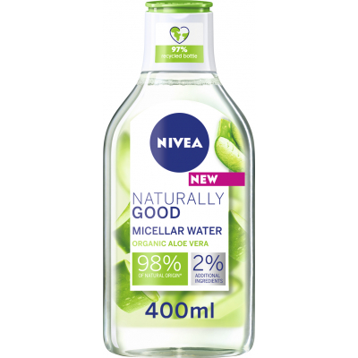 Міцелярна вода Nivea Naturally Good з алое вера 400 мл (4005900768926)