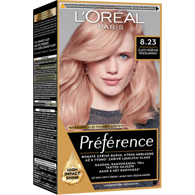 Фарба для волосся L'Oreal Paris Preference 8.23 - Рожеве золото (3600523577606)