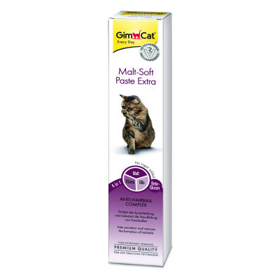 Паста для тварин GimCat Malt-Soft Extra для виведення шерсті 50 г (4002064407364)