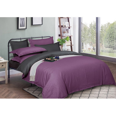 Підковдра MirSon Satin Stripe 30-0009 + 30-0012 Violetta 110х140 см (2200005258200)