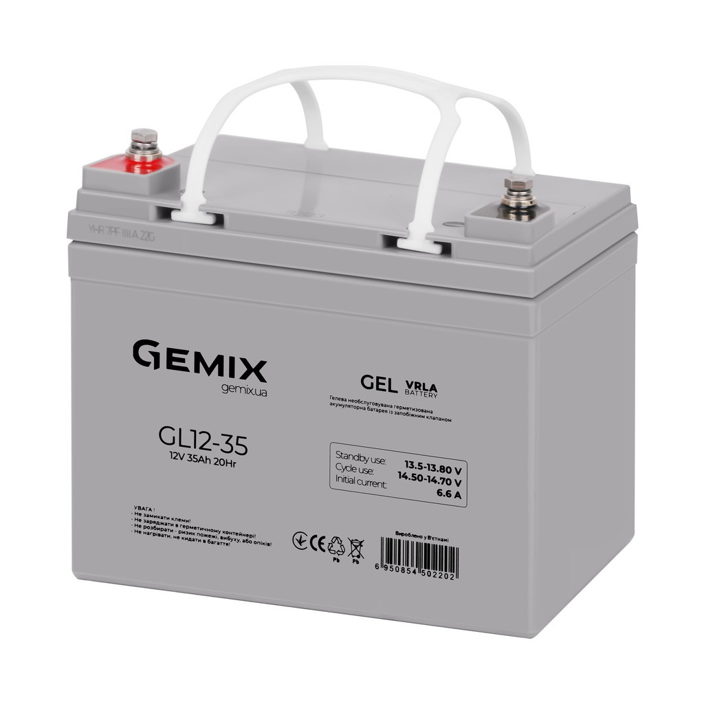 Батарея до ДБЖ Gemix GL 12V 35Ah (GL12-35 gel)