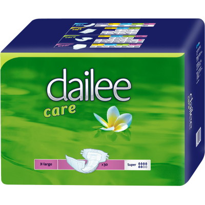 Підгузки для дорослих Dailee Care дихаючі Super Extra Large 30шт (8595611621864)