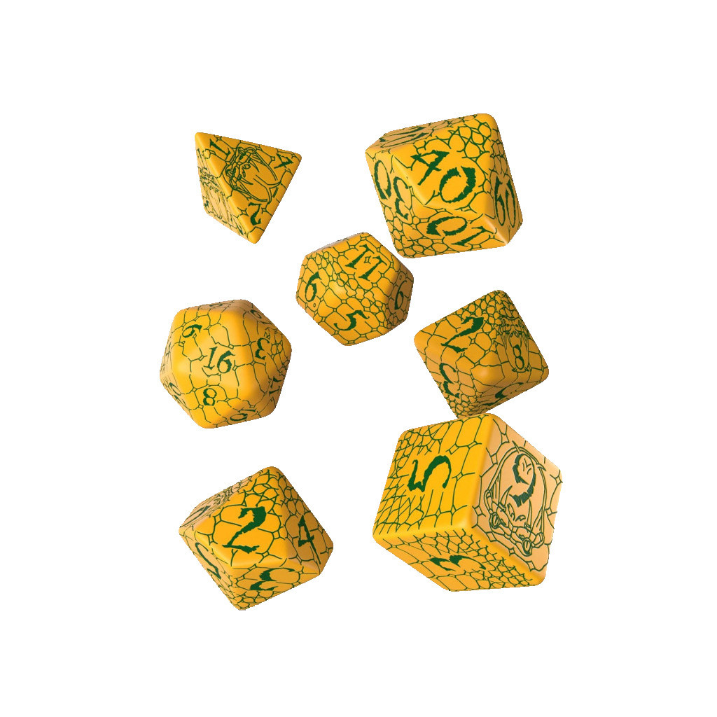 Набір кубиків для настільних ігор Q-Workshop Pathfinder Serpent's Skull Dice Set (7 шт) (SPAT36)