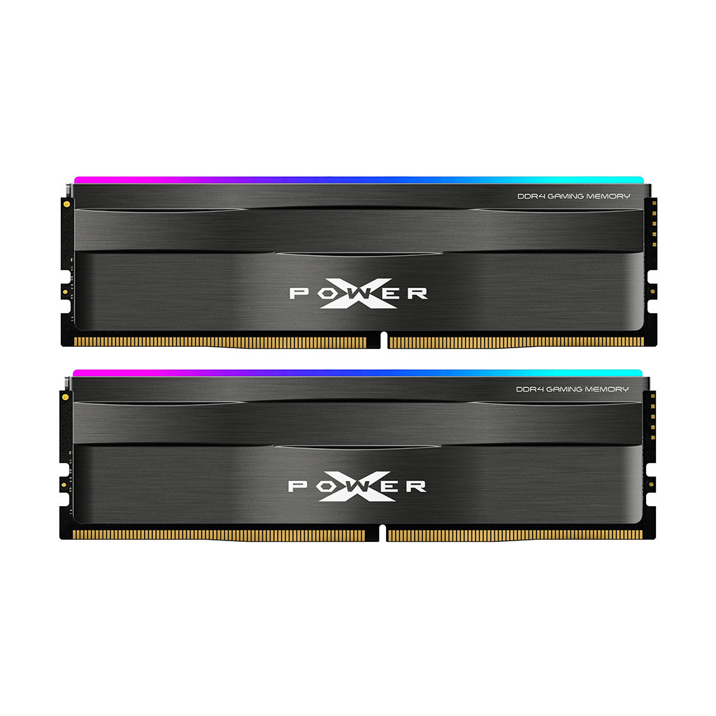 Модуль пам'яті для комп'ютера DDR4 16GB (2x8GB) 3200 MHz XPOWER Zenith RGB Silicon Power (SP016GXLZU320BDD)