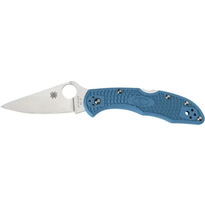 Ніж Spyderco Delica 4 Flat Ground Blue (C11FPBL)