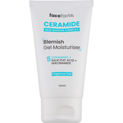 Гель для обличчя Face Facts Ceramide Blemish Gel Moisturiser Зволожувальний з керамідами для запаленої шкіри 50 мл (5031413935691)