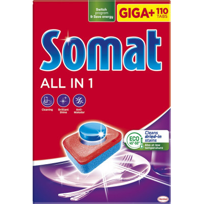 Таблетки для посудомийних машин Somat All in 1 110 шт. (9000101577044)