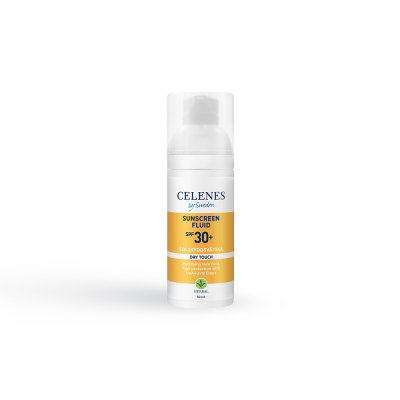 Засіб від засмаги Celenes Sunscreen Dry Touch Fluid SPF30+ Сонцезахисний флюїд 50 мл (7350104249635)