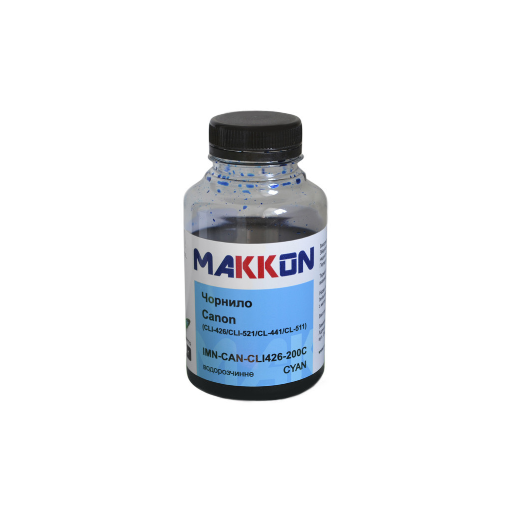 Чорнило Makkon Canon CLI-426/CLI-521/CL-441/CL-511 200 г cyan (IMN-CAN-CLI426-200C)