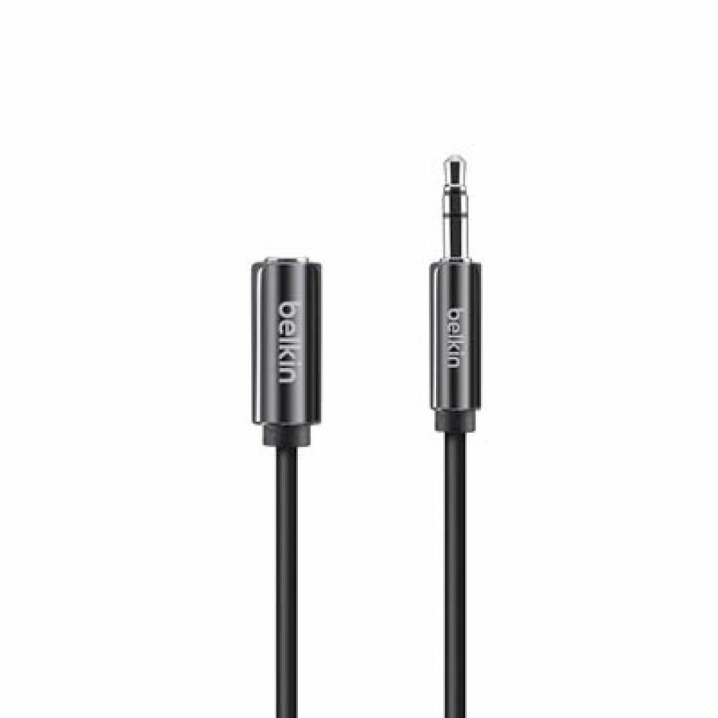 Кабель подовжувач Jack 3.5mm папа/Jack 3.5mm мама Belkin (AV10105bf1.8M)