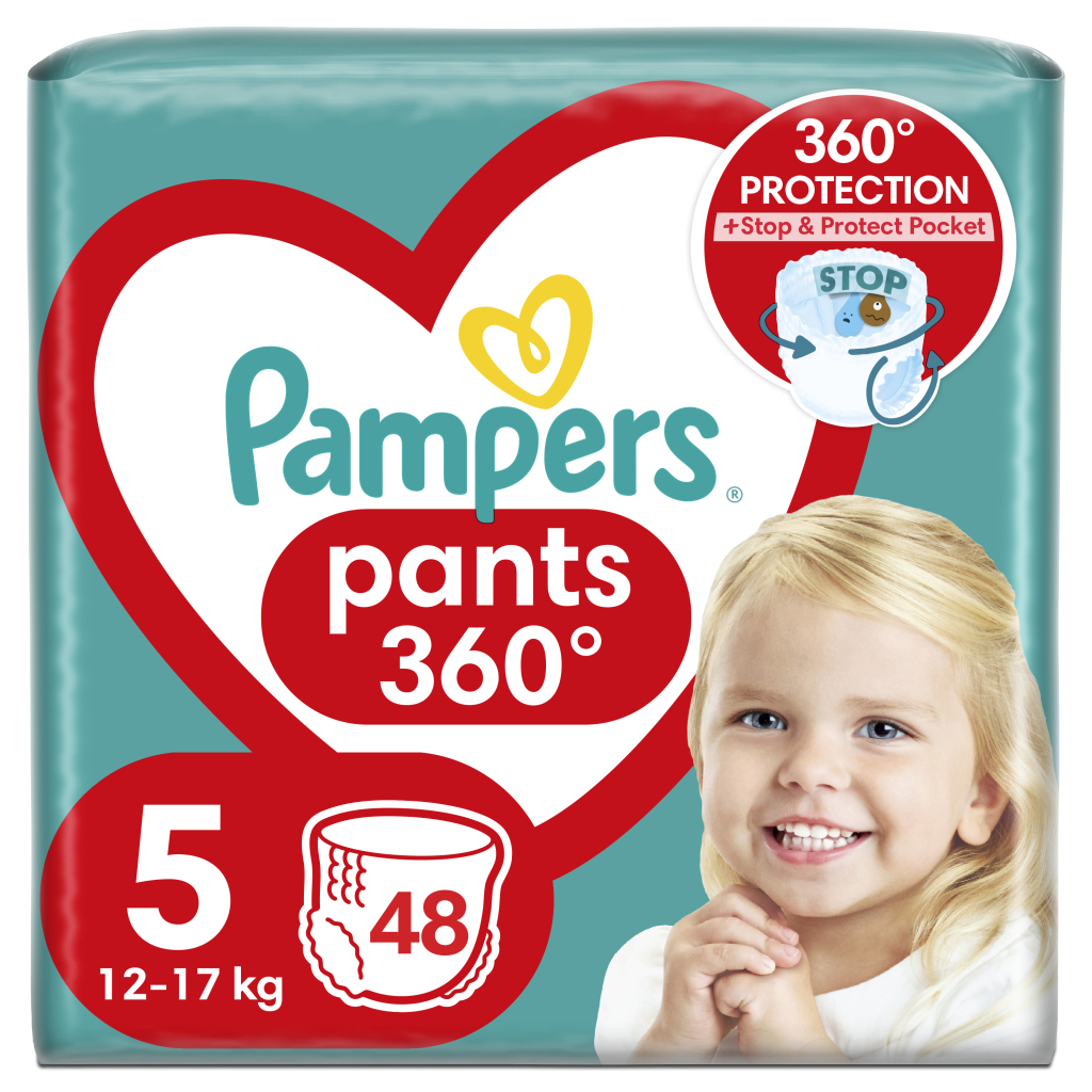 Підгузок Pampers трусики Pants Junior Розмір 5 (12-17 кг), 48 шт (4015400672906)