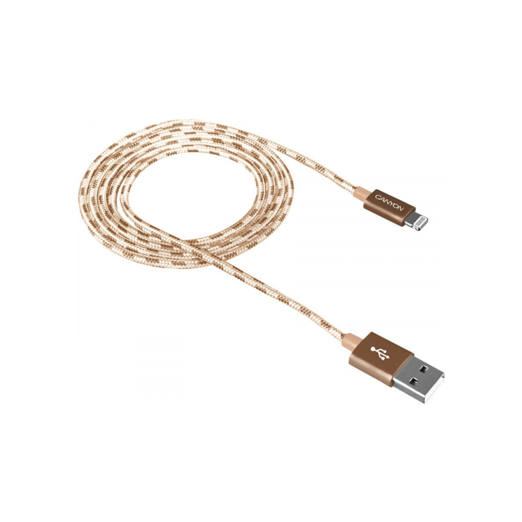 Дата кабель USB 2.0 AM to Lightning 1.0m Gold Canyon (CNE-CFI3GO)