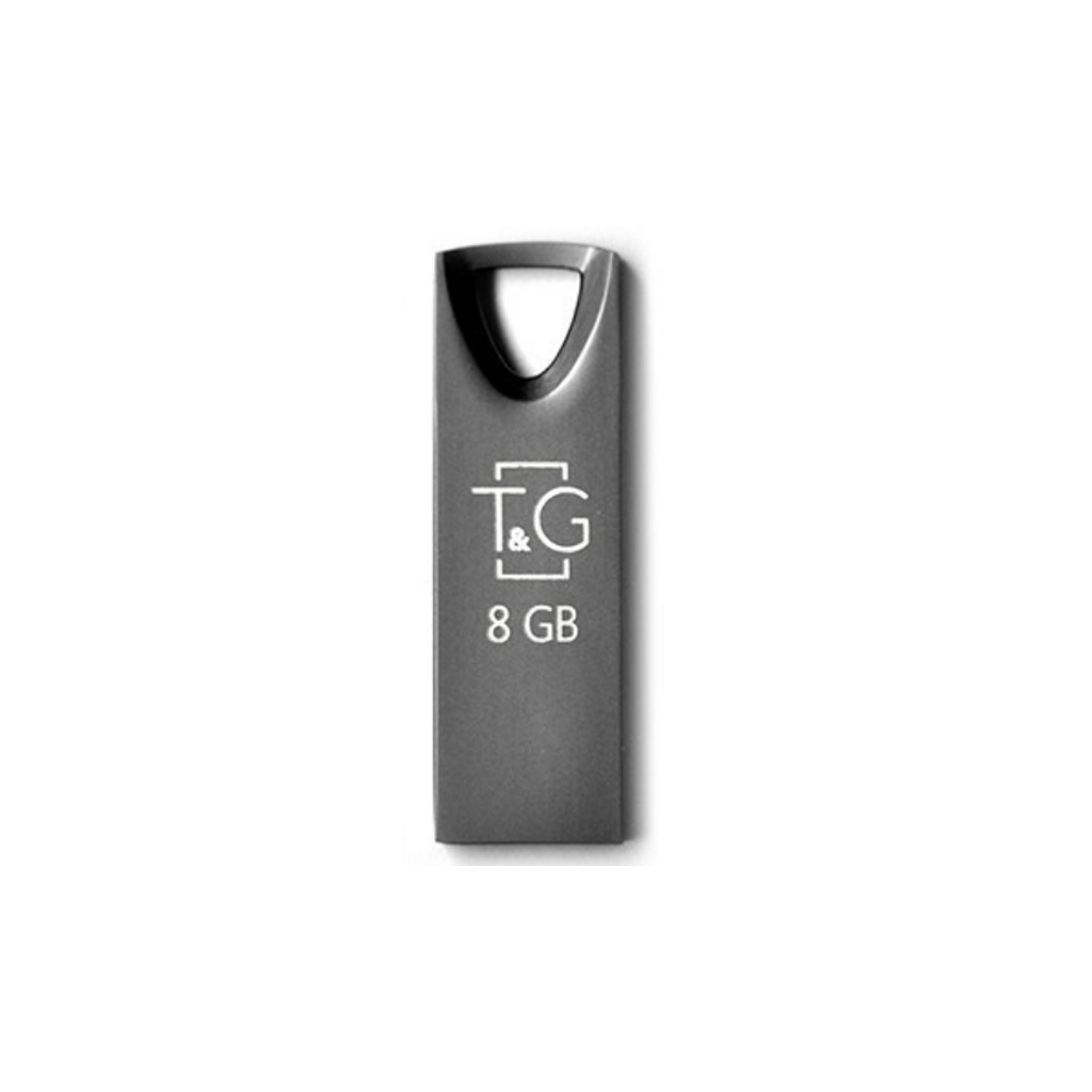 USB флеш накопичувач T&G 8GB 117 Metal Series Black USB 2.0 (TG117BK-8G)