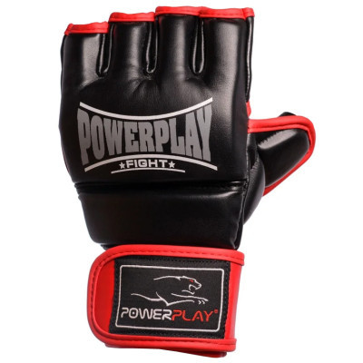 Рукавички для MMA PowerPlay 3058 L Black/Red (PP_3058_L_Black/Red)