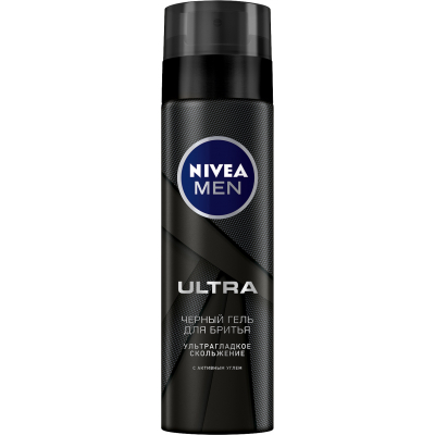 Гель для гоління Nivea Men Ultra з активованим вугіллям 200 мл (4005900495280)