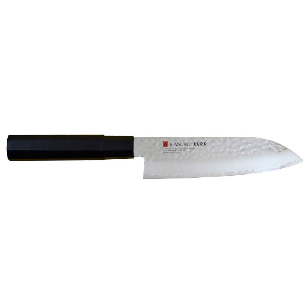 Кухонний ніж Kasumi Kuro Damascus Santoku 165 mm (K-35017)