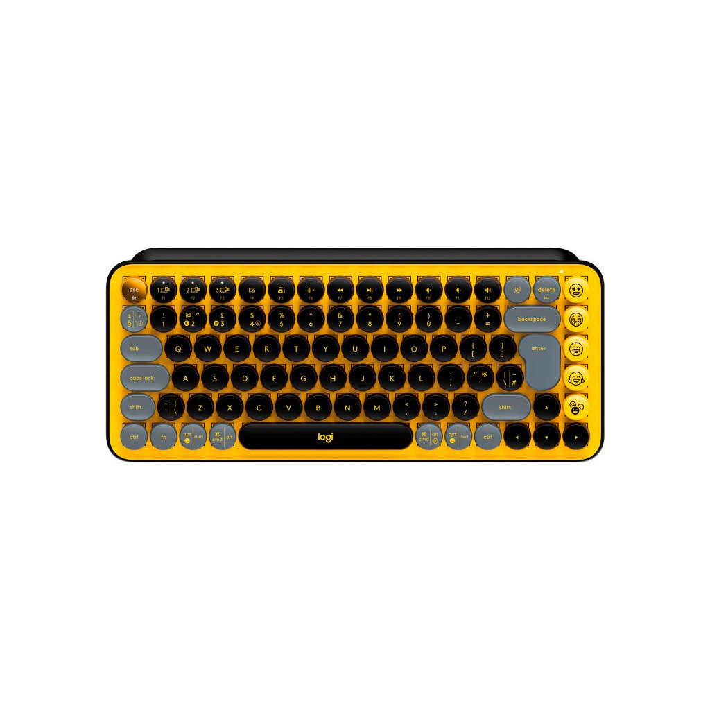 Клавіатура Logitech POP Keys Wireless Mechanical Keyboard Blast Yellow (920-010716)