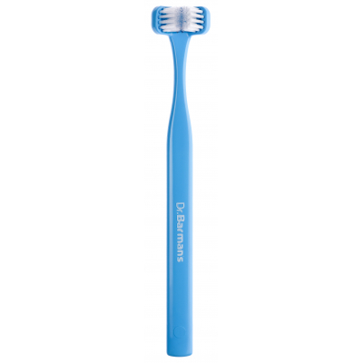 Зубна щітка Dr. Barman's Superbrush Regular Тристороння М'яка Блакитна (7032572876212-blue)