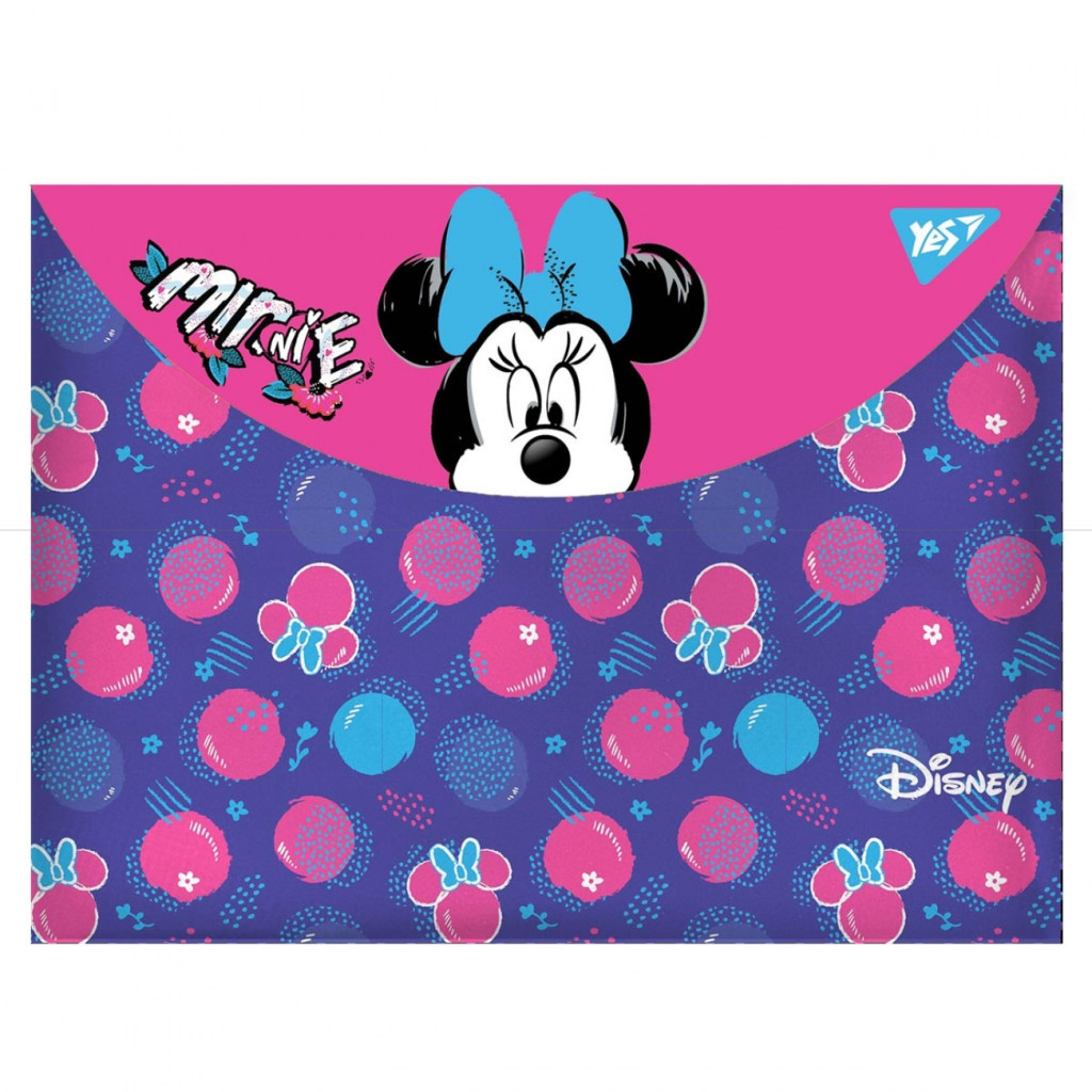 Папка - конверт Yes на кнопці А4 Minnie Mouse (491800)