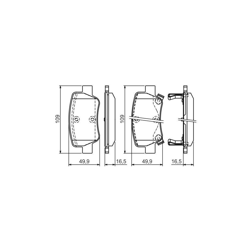 Гальмівні колодки Bosch 0 986 494 403