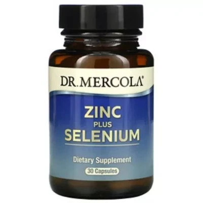 Мінерали Dr. Mercola Цинк та Селен, Zinc plus Selenium, 30 капсул (MCL-03065)