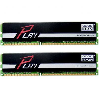 Модуль пам'яті для комп'ютера DDR3 8GB (2x4GB) 1600 MHz PLAY Black Goodram (GY1600D364L9S/8GDC)