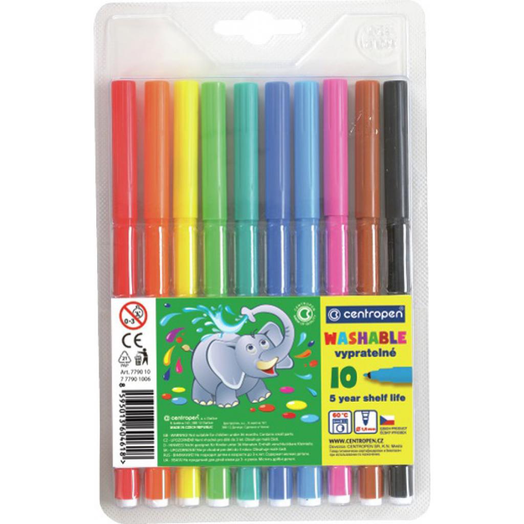 Фломастери Centropen 7790/10 Washable, 10 colors (7790/10 ТП)