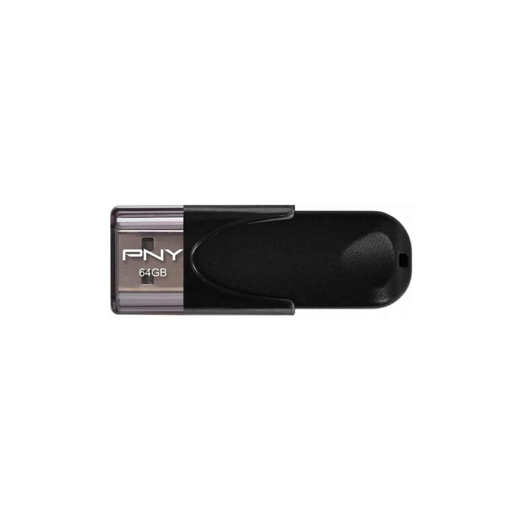 USB флеш накопичувач PNY flash 64GB Attache4 Black USB 2.0 (FD64GATT4-EF)