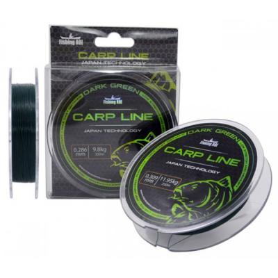 Волосінь Fishing ROI Carp Line Dark Green 350м 0,286мм 9.8кг (152-6-286)