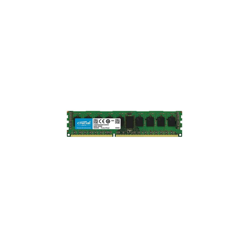 Модуль пам'яті для сервера DDR3 8GB ECC RDIMM 1600MHz 1Rx4 1.35V CL11 Micron (CT8G3ERSLS4160B)