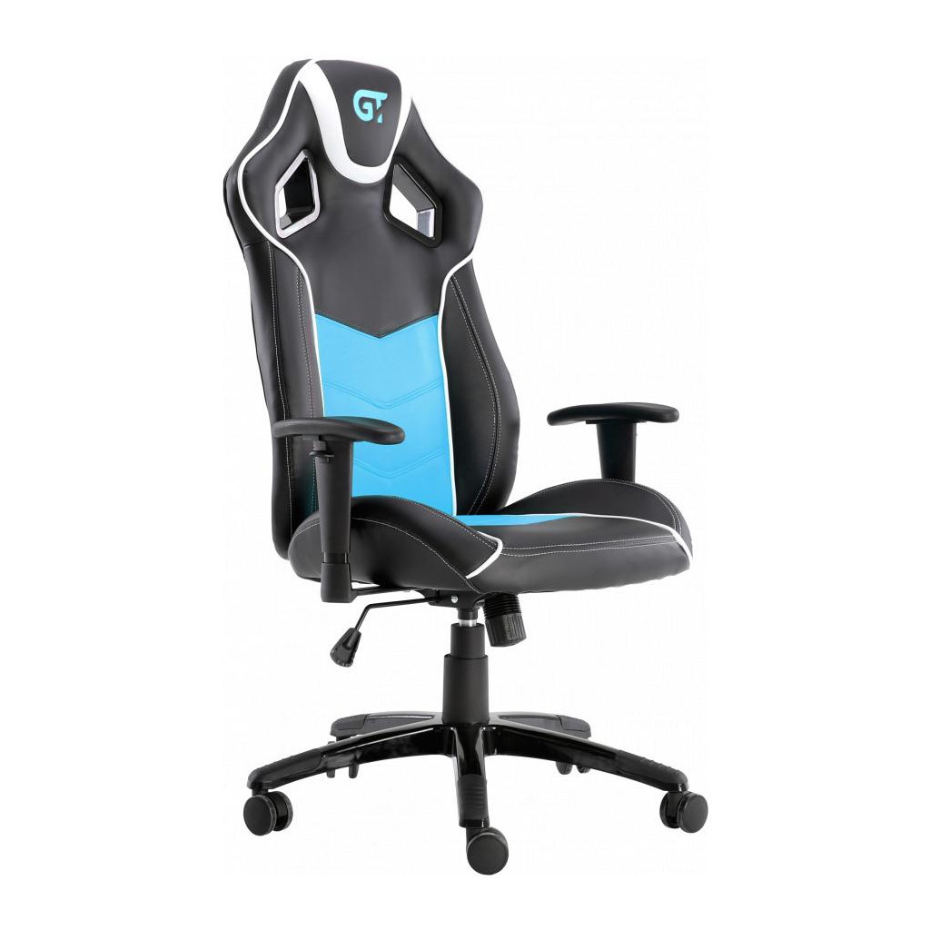 Крісло ігрове GT Racer X-2560 Black/White/Light Blue