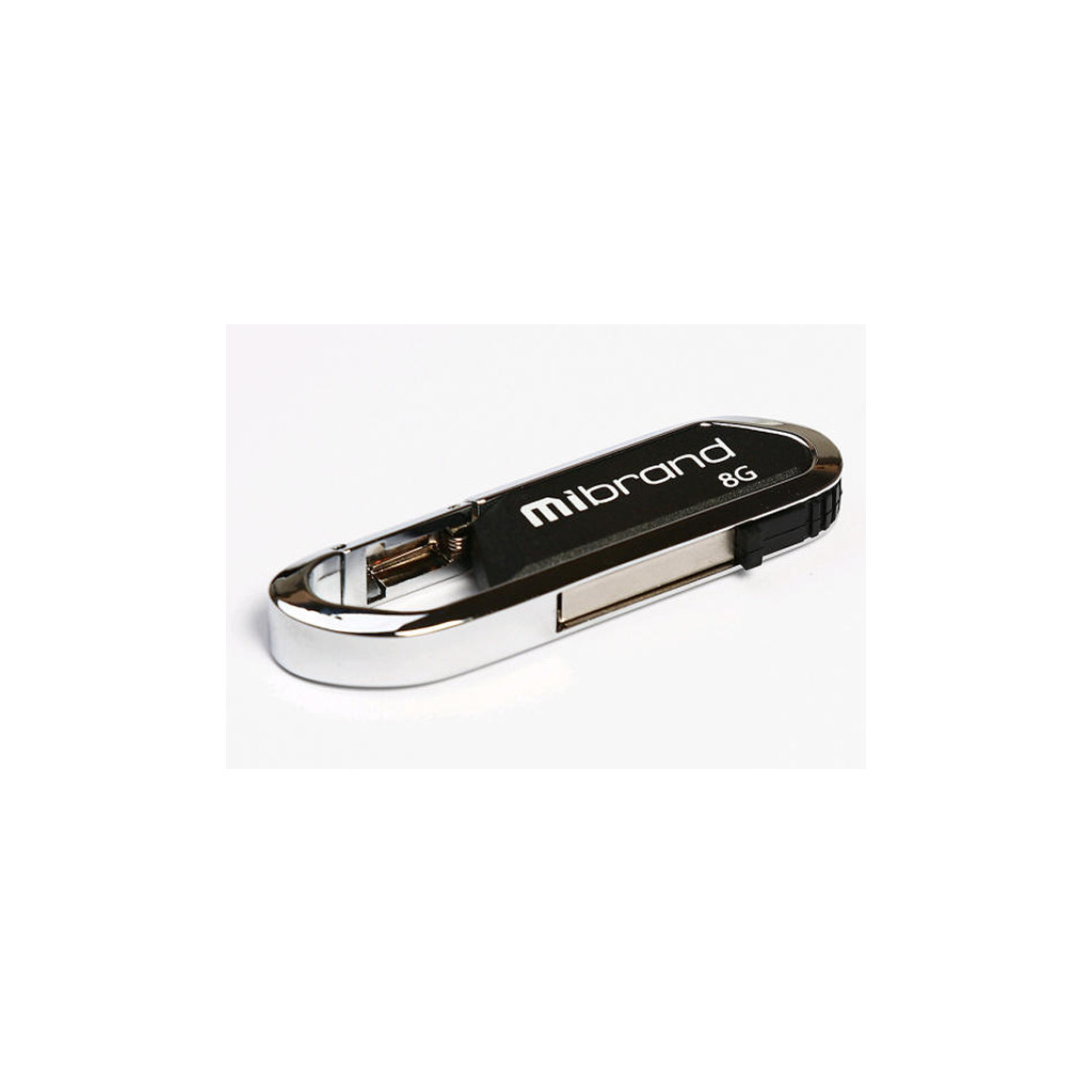 USB флеш накопичувач Mibrand 8GB Aligator Black USB 2.0 (MI2.0/AL8U7B)