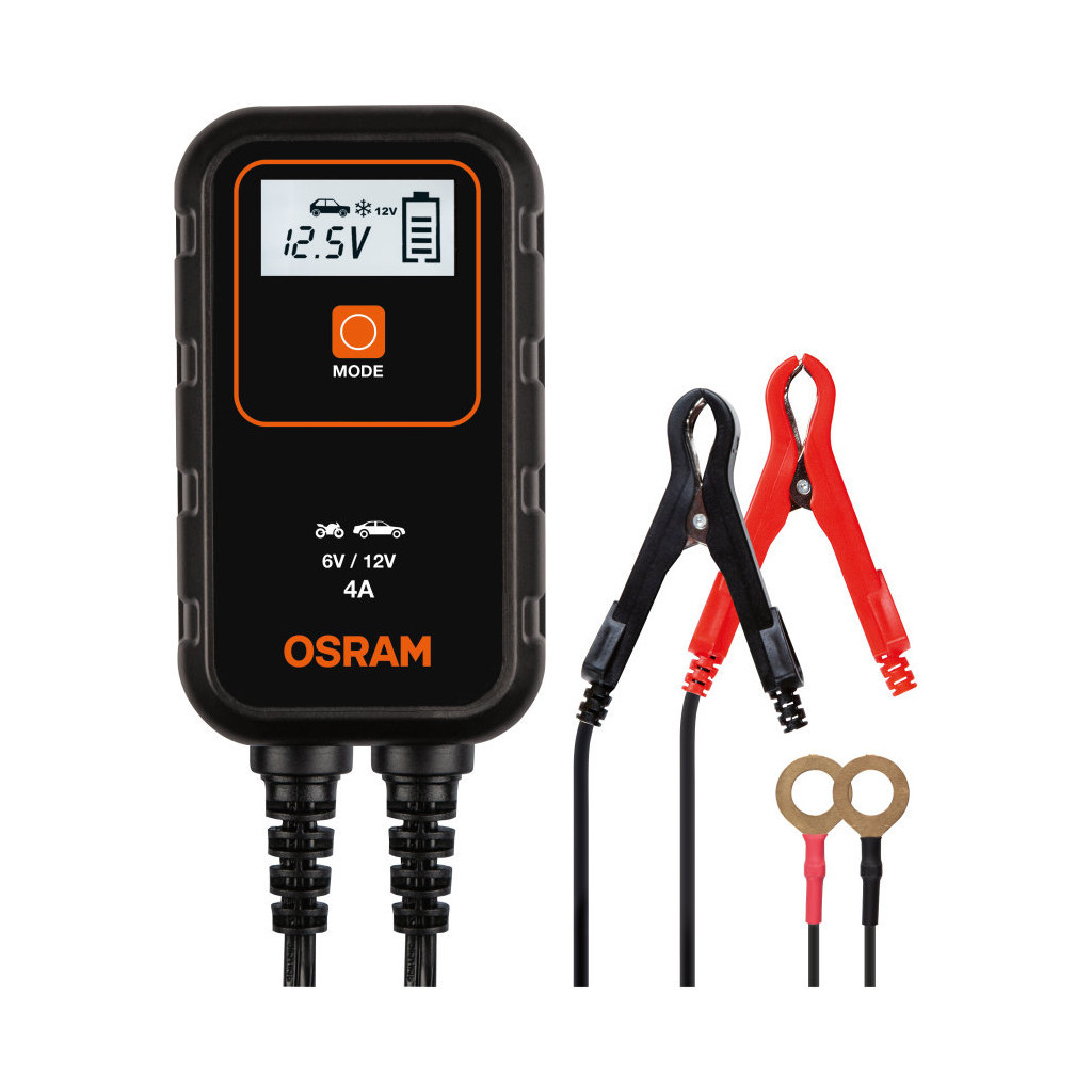 Зарядний пристрій для автомобільного акумулятора Osram OEBCS904