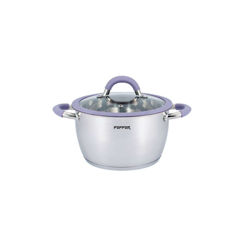 Каструля Pepper Purple Iris Silicone 22 см 4,2 л PR-1109-22 (107796)