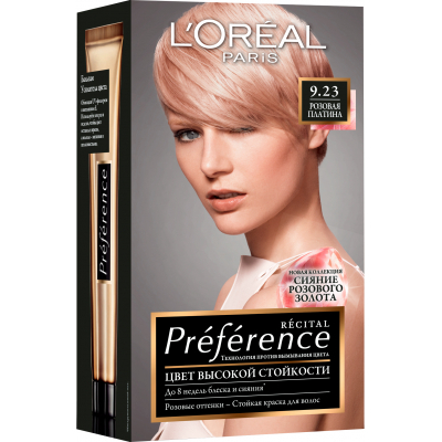 Фарба для волосся L'Oreal Paris Preference 9.23 - Рожева платина (3600523577613)