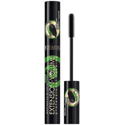 Туш для вій Eveline Cosmetics Extension Volume Professional Mascara Чорна 10 мл (5907609339096)